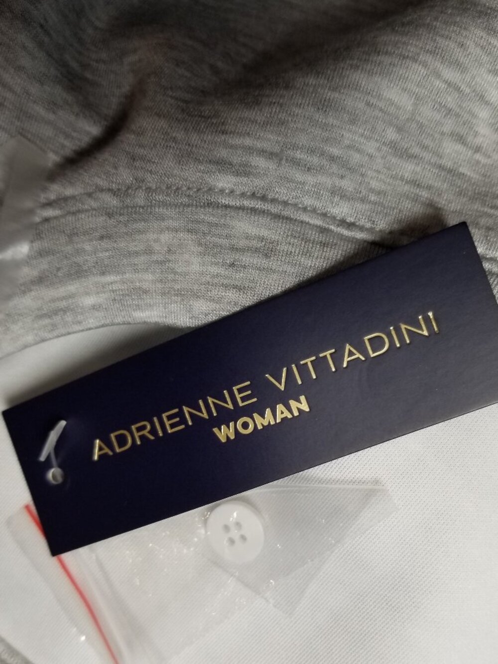 Adrienne Vittadini Womens 3X Knit Layered Striped Long Sleeve Shirt/Hem Preppy - Picture 5 of 7
